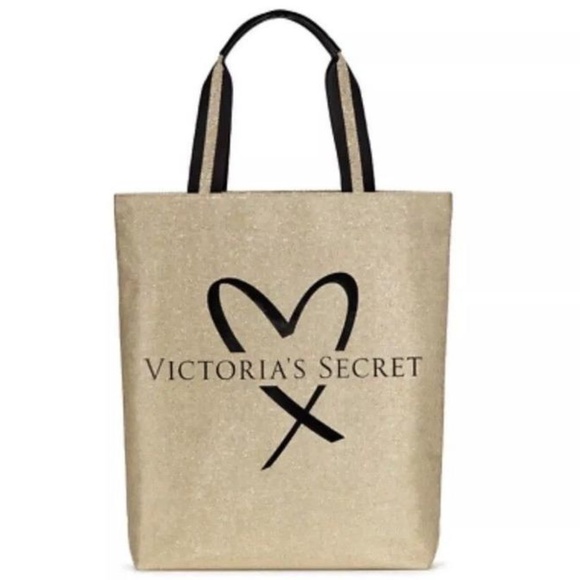 NW Victorias Secret Fashion Show Metallic tote bag - Picture 1 of 8